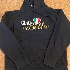 Black Ciao Bella Hoodie
